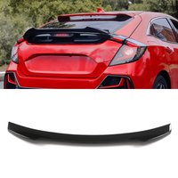 M4 Style Rear Spoiler Gloss Black - Honda Civic FK 16-21