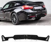 M Style Gloss Black Twin Exit Rear Diffuser - BMW 4 Series F32 F36 13-19