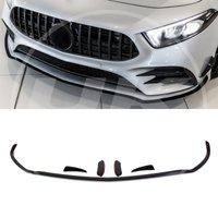 Front Bumper Splitter With Canards Gloss Black - Mercedes Benz A Class W177 2018+