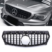 Panamericana Style Front Grille Gloss Black - Mercedes CLA Class W177 Facelift 16-19