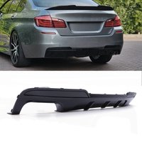 Rear Twin Exit M Sport Style Diffuser Gloss Black - BMW 5 Series F10 10-16