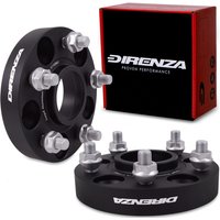 Direnza 25mm Wheel Spacers - Pair - Nissan 350z / 370z / GT-R / Juke / Qashqai / Skyline / Silvia | 5×114.3 M12×1.25 66.1mm