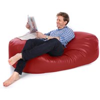 Real Leather Lounger Bean Bag