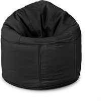 Real Leather Oxford Panelled Bean Bag Chair