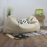 Faux Leather Settee Bean Bag