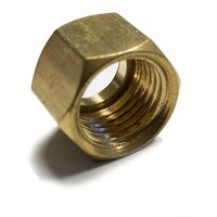Solder Nut Copper Petrol Fuel Pipe 1/4" BSP - For 1/4" & 5/16" OD Tube