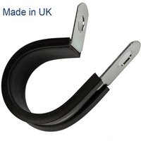5mm 316 Stainless Steel (W5) Cable rubber lined hose Clamp P CLIP PACK OF 10