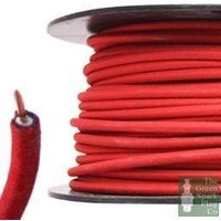 100 Meter Roll 7mm HT Ignition Lead Cable - Wire Core Cotton Braided Red