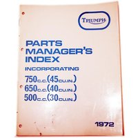 Parts Book Trophy Triumph 99-0959 Motorcycle GS07293