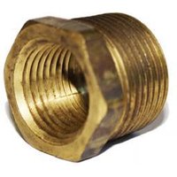 Spark Plug Thread Adaptors Brass 3/4" Pipe down to 1/2" Pipe