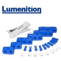 EZK81B - Lumenition Blue - 8 Lead Set Markers & Clamps - Ignition Lead Numbe
