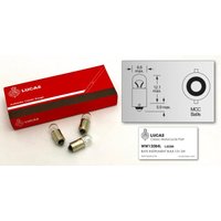 BA9S Lucas Instrument Bulb 12V LLB288T (10 Pack)