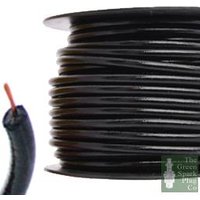 30 Meter Roll 7mm HT Ignition Lead Cable - Gloss Black Wire Core Cotton Braided