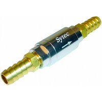 Sytec One Way Valve with 10mm push on tails (Silver) (OWVS010-S)