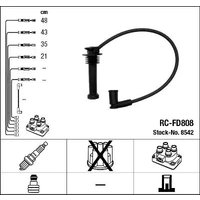 NGK / NTK Ignition Lead Set Inductive Resistor RC-FD808 4 Circuit