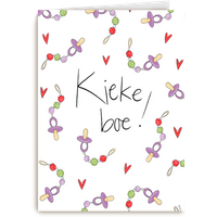 Kaart Hallmark | Geboorte felicitatie | Kiekeboe Speentjes Matia Studio
