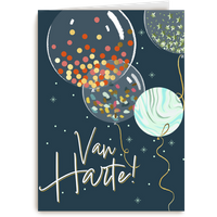 Verjaardagskaart Hallmark | Van harte met feestelijke ballonnen