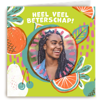 Kaart Hallmark | Beterschapskaarten | Heel veel beterschap fotokaart fruit