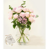 Brievenbusbloemen Ombre Rosa met Gelukshartje | Hallmark Cadeau Bloemen en planten |