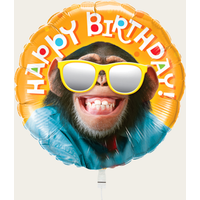 Ballon Happy Birthday Aap Oranje | Hallmark Cadeau Ballonnen |