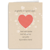 Kaart Hallmark | Condoleance kaarten | Veel sterkte met het verlies van jullie bijzondere vriend