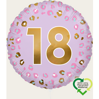 Ballon 18e Verjaardag Paars Goud Eco | Hallmark Cadeau Ballonnen |