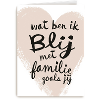 Kaart Hallmark | Broer en zus dag Vriendschap Liefde | Zomaar kaart wat ben ik blij met familie zoals jij
