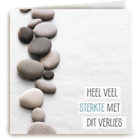 Kaart Hallmark | Condoleance kaarten | Heel veel sterkte met dit verlies