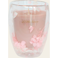 My Flame Geurkaars With Love in Theeglas | My Flame Cadeau Woonaccessoires |