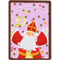 Chocolade kaart Sinterklaas | Hallmark | Chocolade kaart Hallmark | Sinterklaas | Sinterklaaskaart Fijne pakjesavond