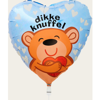 Ballon Hart Dikke Knuffel Blauw | Hallmark Cadeau Ballonnen |