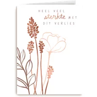 Kaart Hallmark | Condoleance kaarten | Condoleancekaart Heel veel sterkte met dit verlies