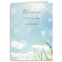 Kaart Hallmark | Condoleance kaarten | Grote verlies woorden uit te drukken