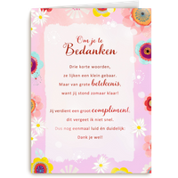 Kaart | Hallmark | Bedankt | Bedankkaart Groot compliment More than words