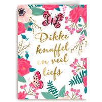 Kaart Hallmark | Botbreuk Beterschapskaarten Mentale gezondheid Operatie en revalidatie Liefdesverdriet | Zomaar kaart dikke knuffel en veel liefs