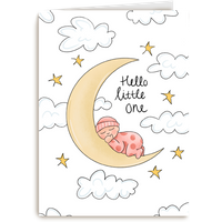Kaart Hallmark | Geboorte felicitatie | Geboorte dochter matia hello little one