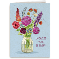 Kaart Hallmark | Secretaressedag | Bedankt voor je inzet boeket