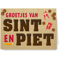Kaart Hallmark | Sinterklaas | Groetjes van sint en piet