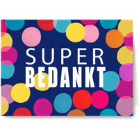 Kaart | Hallmark | Bedankt | Bedankt kaart algemeen klassiek super bedankt