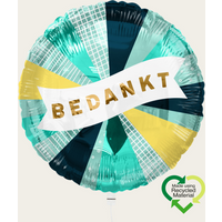 Ballon Bedankt Blauw Eco | Hallmark Cadeau Ballonnen |