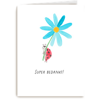 Kaart | Hallmark | Bedankt | Bedankt kaart lieveheersbeestje