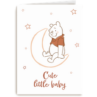 Kaart Hallmark | Geboorte felicitatie | Cute little baby met Winnie the Pooh
