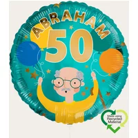 Ballon 50 Abraham Groen Goud Eco | Hallmark Cadeau Ballonnen |