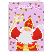 Kaart Hallmark | Sinterklaas | Sinterklaaskaart Fijne pakjesavond
