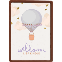 Chocolade kaart Geboorte felicitatie | Hallmark | Chocolade kaart Hallmark | Geboorte felicitatie | Adoptie felicitatiekaart luchtballon