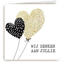 Kaart Hallmark | Condoleance kaarten Herinnering | Sterkte kaart wij denken aan jullie hart onder de riem