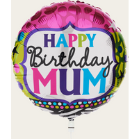 Ballon Happy Birthday Mum Multi | Hallmark Cadeau Ballonnen |