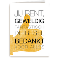 Kaart Hallmark | Afscheid Secretaressedag | Jij bent geweldig fantastisch de beste bedankt voor alles