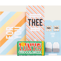 Verwenpakket Tony Chocolonely + Thee Beterschap | Tony's Chocolonely Cadeau Chocolade |