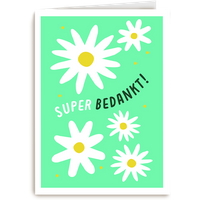 Kaart | Hallmark | Bedankt | Suber bedankt kaart bloemen